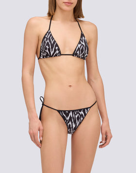 JENNIFER - TOP TRIANGLE IMPRIMÉ VENT ABSTRAIT