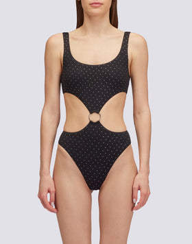 MAILLOT DE BAIN UNE PIÈCE AVEC STRASS CAPRI