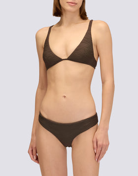 MAVE - BIKINI TOP CON SPALLINE FISSE EFFETTO WAVE