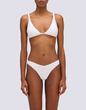 LOREN - SLIP DE BIKINI À TAILLE HAUTE ET COUPE ÉCLAIRÉE