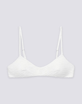 ELODIE - BIKINI TOP BRALETTE JACQUARD EFFETTO WAVE