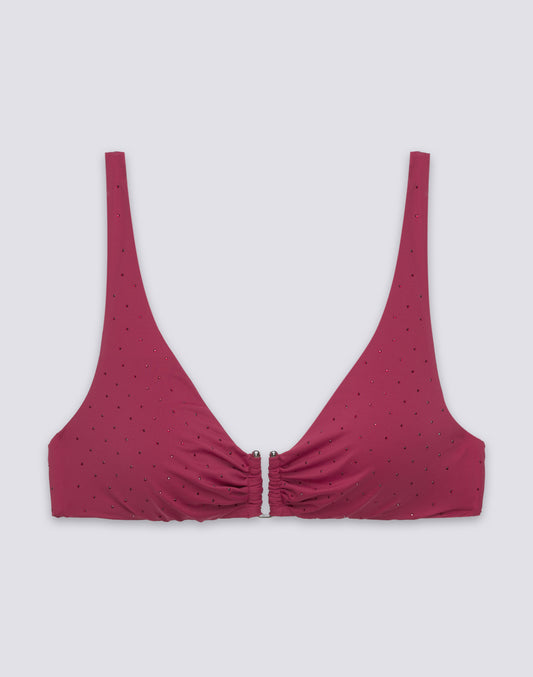 TOP DE BIKINI BRALETTE CON STRASS