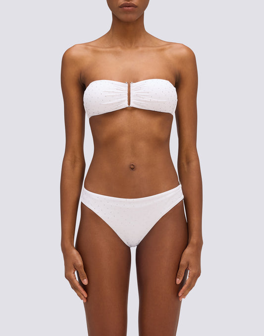 TOP BIKINI A FASCIA CON STRASS