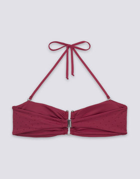 TOP BIKINI A FASCIA CON STRASS
