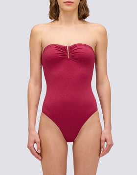 COSTUME INTERO DONNA CON STRASS E SCHIENA COPERTA