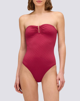 COSTUME INTERO DONNA CON STRASS E SCHIENA COPERTA