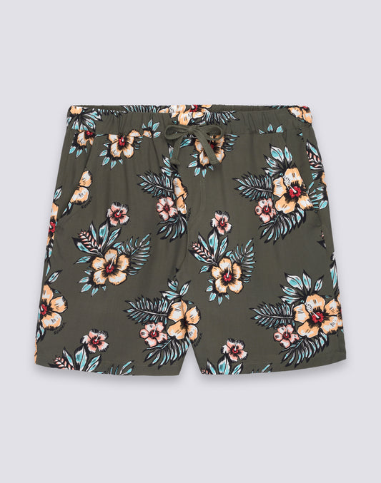 WALKSHORT UOMO STAMPATO IN VISCOSA POPELINE