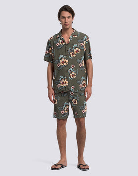 WALKSHORT UOMO STAMPATO IN VISCOSA POPELINE