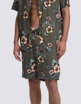WALKSHORT UOMO STAMPATO IN VISCOSA POPELINE