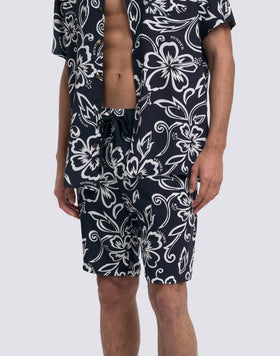 WALKSHORT UOMO STAMPATO IN VISCOSA POPELINE