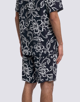 WALKSHORT UOMO STAMPATO IN VISCOSA POPELINE