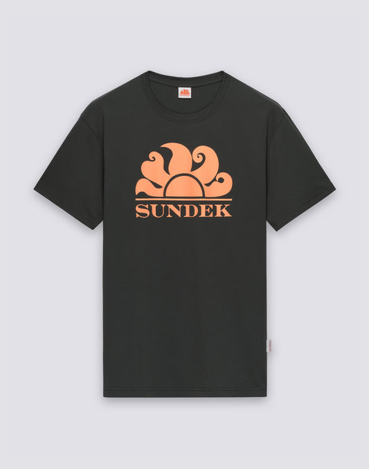 ROUND NECK T-SHIRT WITH LOGO PRINT