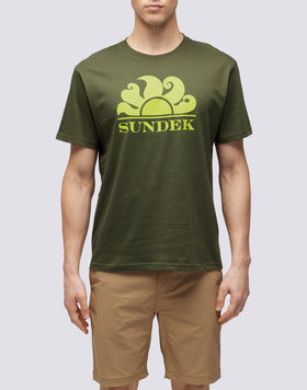 T-SHIRT GIROCOLLO CON STAMPA LOGO