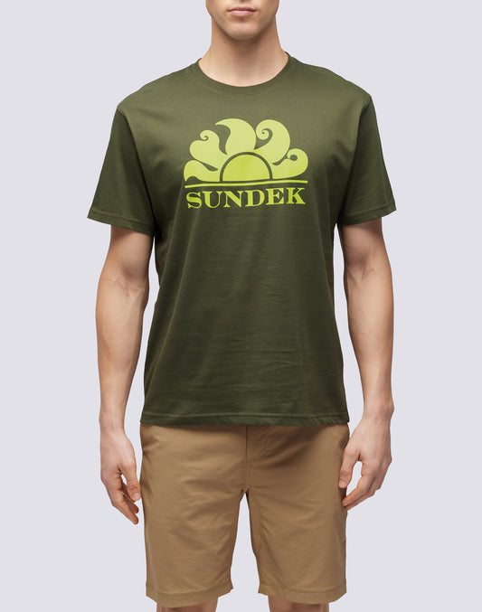 T-SHIRT GIROCOLLO CON STAMPA LOGO