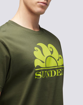 T-SHIRT GIROCOLLO CON STAMPA LOGO