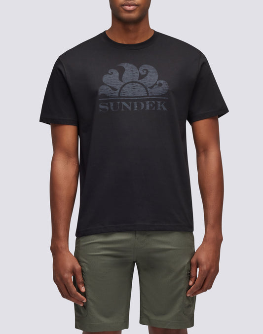 T-SHIRT MANICHE CORTE CON LOGO