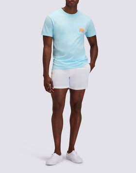 T-SHIRT UOMO NEW HERBERT A GIROCOLLO CON MAXI-LOGO