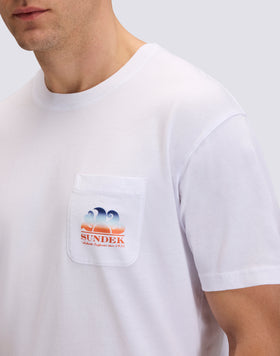 T-SHIRT UOMO NEW HERBERT A GIROCOLLO CON MAXI-LOGO