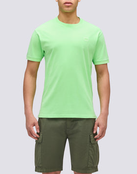 T-SHIRT NEW DEY GIROCOLLO TINTO CAPO CON LOGO