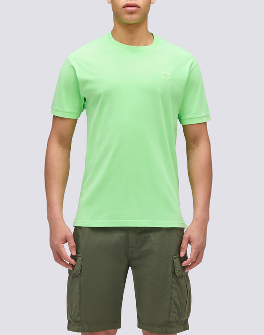 T-SHIRT NEW DEY GIROCOLLO TINTO CAPO CON LOGO