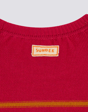 JERSEY DE CUELLO REDONDO CON RAYAS MULTICOLORES UNISEX