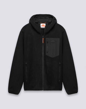 MEN'S FULL ZIP FLEECE JACKET WITH HOOD