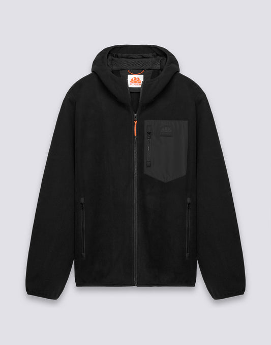 MEN'S FULL ZIP FLEECE JACKET WITH HOOD
