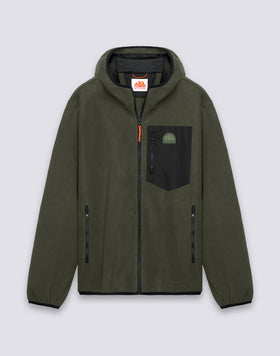 MEN'S FULL ZIP FLEECE JACKET WITH HOOD