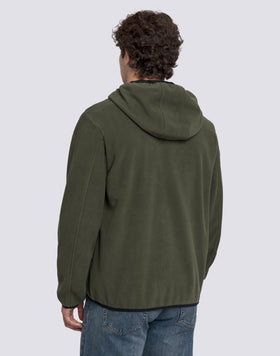 MEN'S FULL ZIP FLEECE JACKET WITH HOOD