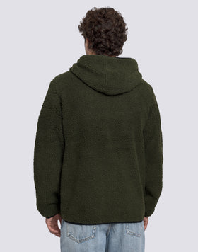 GIACCA TEDDY UOMO CON CAPPUCCIO E ZIP