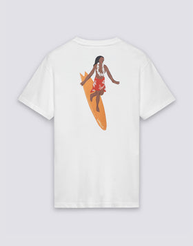MEN'S ROUND NECK T-SHIRT WITH PRINT AND EMBROIDERY