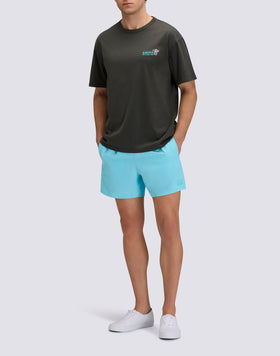 MEN'S CREW NECK T-SHIRT WITH SUNDEK CALIFORNIA 1958 PRINT AND EMBROIDERY