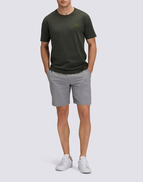 MEN'S CREW NECK T-SHIRT WITH EMBOSSED LOGO