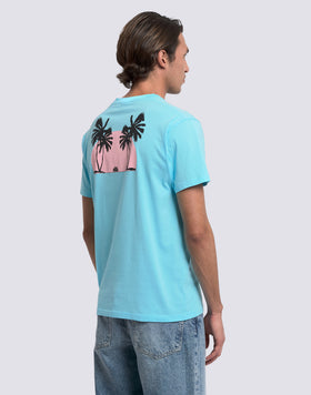 T-SHIRT DA UOMO CON STAMPA TRIPPING PALM