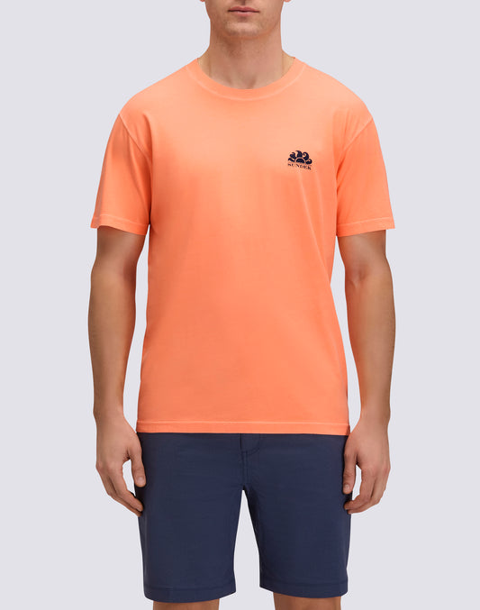 T-SHIRT UOMO A GIROCOLLO TINTO CAPO