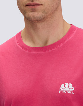 T-SHIRT UOMO A GIROCOLLO TINTO CAPO