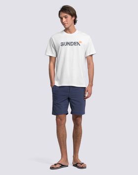 MEN'S CREW NECK T-SHIRT WITH ARCHIVE HIBISCUS PRINT
