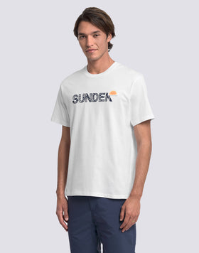 MEN'S CREW NECK T-SHIRT WITH ARCHIVE HIBISCUS PRINT