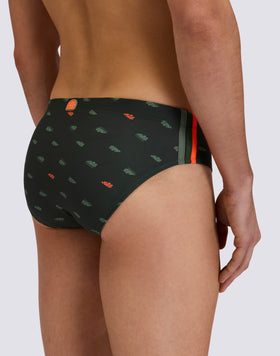 DIWALTER MEN'S SWIM BRIEFS WITH MONOGRAM PRINT 2