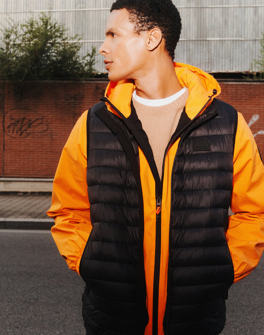 GILET DA UOMO IMBOTTITO CON COLLO IN PIEDI