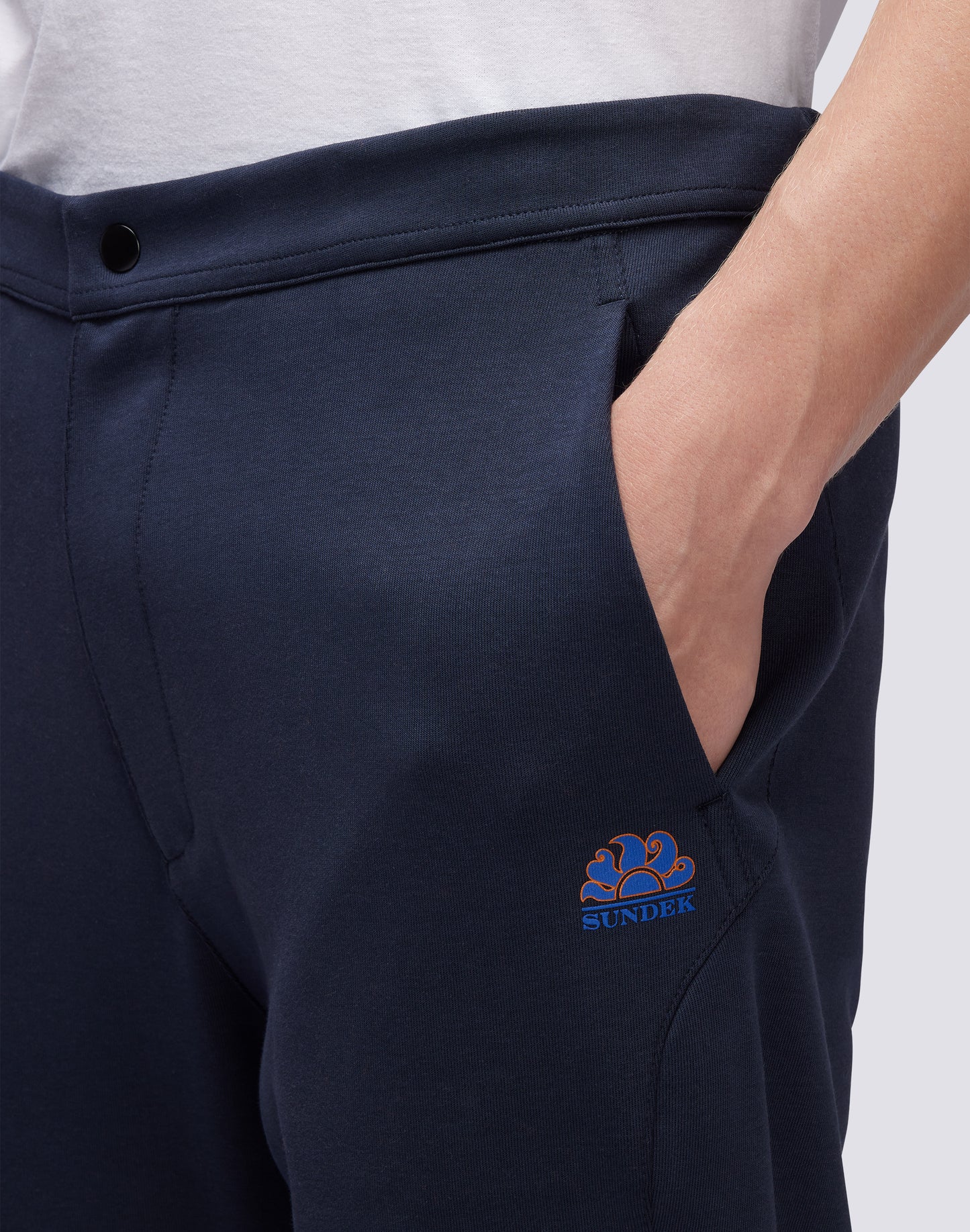 PANTALONI CON VITA SEMI ELASTICATA