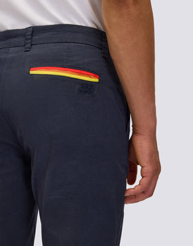 TWILL STRETCH CHINO TROUSERS