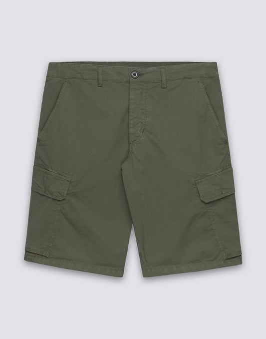 WALKSHORT CARGO UOMO TINTO CAPO IN POPELINE STRETCH