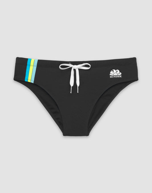 SLIP MARE UOMO CON DETTAGLIO TRICOLORE