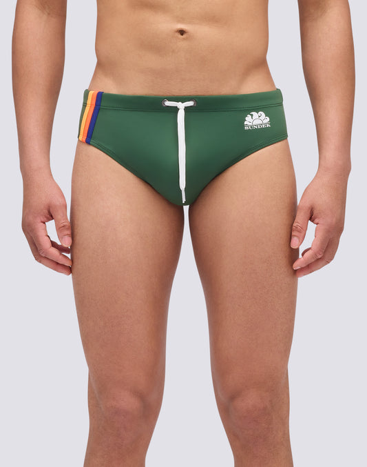 BRIEFS WITH TRICOLOUR DETAIL
