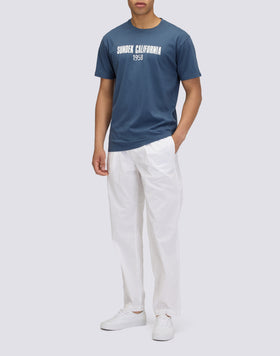 T-SHIRT UOMO A GIROCOLLO SCRITTA SUNDEK CALIFORNIA 1958