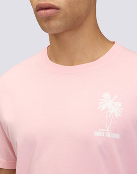 CAMISETA DE CUELLO REDONDO PARA HOMBRE CON ESTAMPADO PALMA