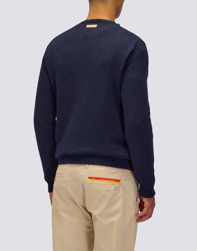 MEN'S CREW NECK SWEATER IN WOOL BLEND