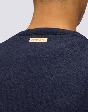 MEN'S CREW NECK SWEATER IN WOOL BLEND