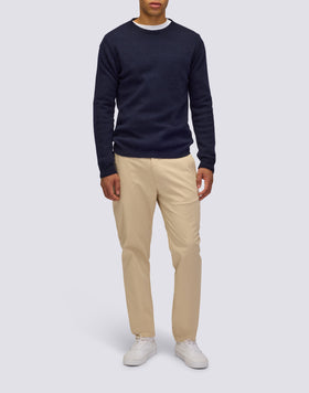 MEN'S CREW NECK SWEATER IN WOOL BLEND